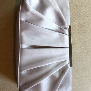 Silver dress clutch evening bag